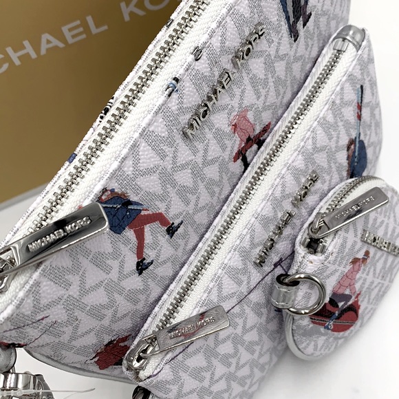 MICHAEL KORS JET SET GIRLS MULTIFUNCTIONAL WRISTLET TRIO BRIGHT WHITE MULTI - Picture 11 of 13
